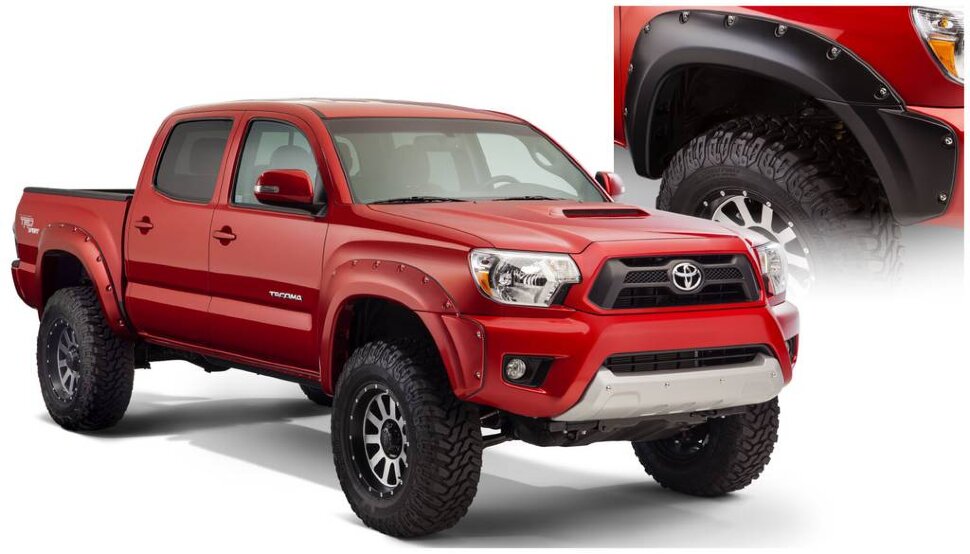 Bushwacker 31928-02 Pocket Style Fender Flares Set 4 PC Toyota Tacoma 12-15