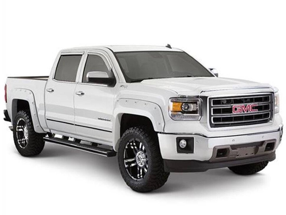 Bushwacker 40974-64 Pocket Painted Fender Flares Set 4 PC GMC Sierra 1500 16-18