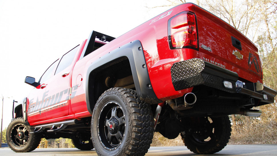 Fab Fours CS14-T3150-1 Black Steel Rear Bumper GMC Sierra 1500 14-18