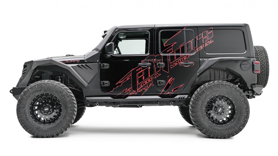 Пороги Rock Slider Jeep Wrangler JL 18-22 Fab Fours JL18-G1550-1