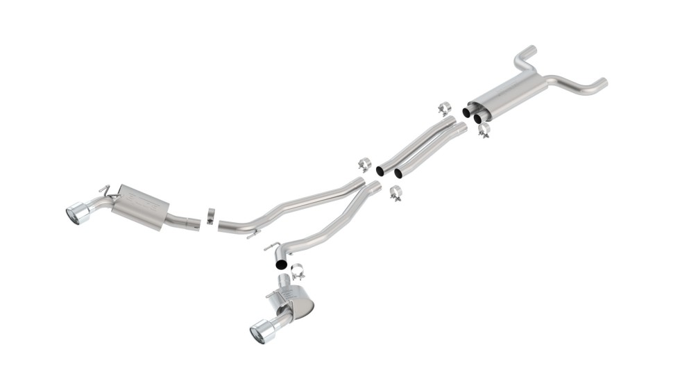 Вихлопна система Cat-Back Chevrolet Camaro 10-13 Touring Borla 1014035