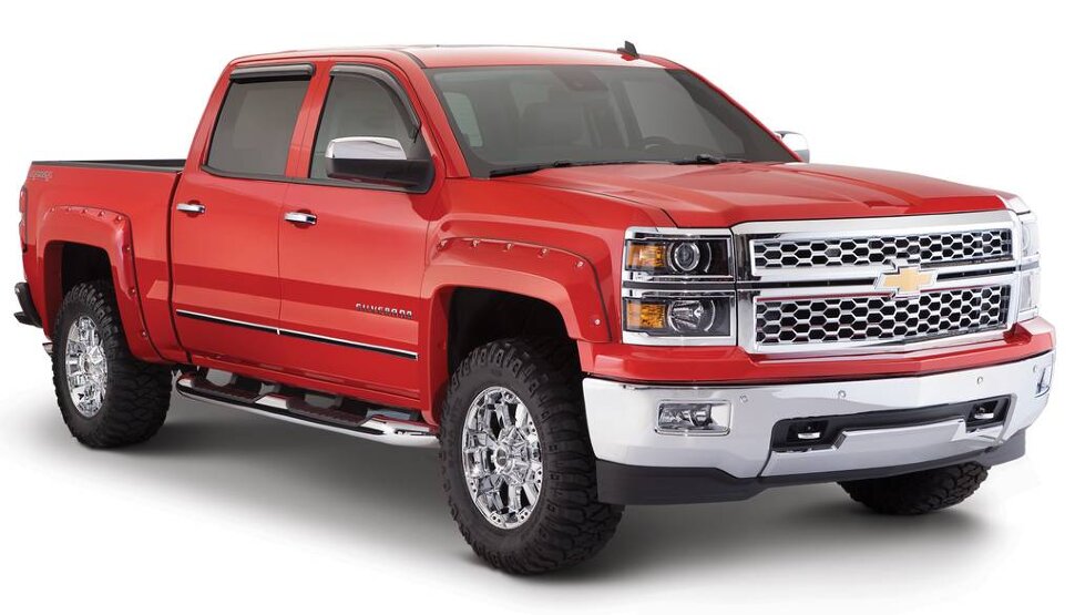 Bushwacker 40959-02 Pocket Style Fender Flares Set 4 PC Chevrolet Silverado 1500 14-18