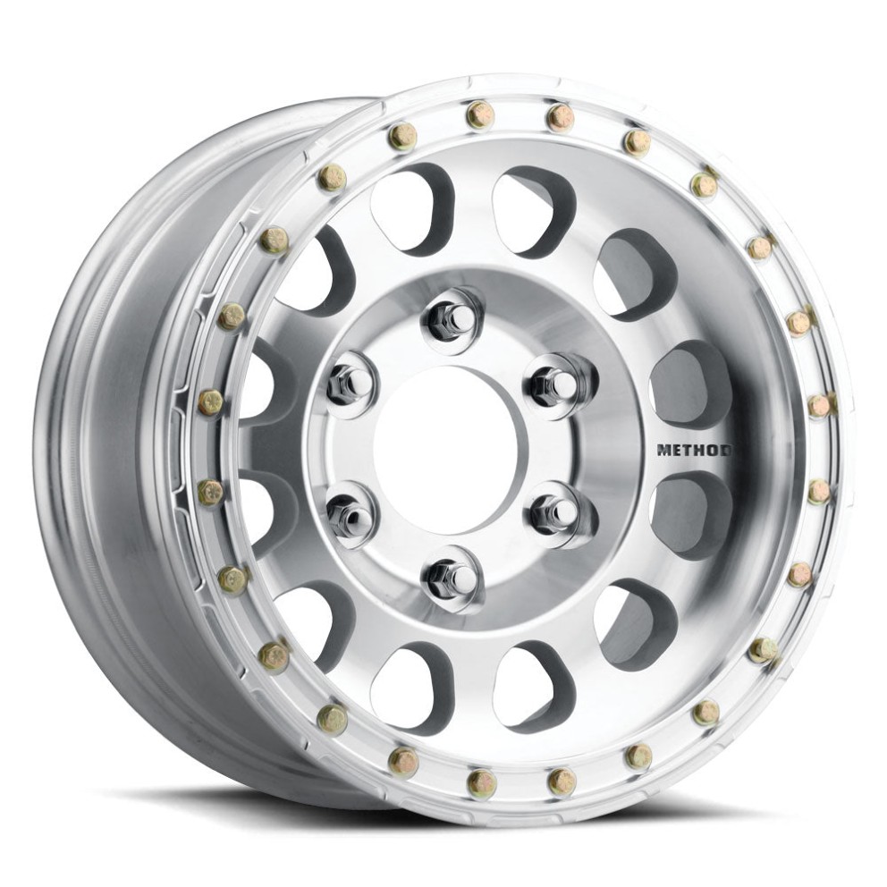 Method Wheels MR10379070312BR 103 Wheel Machined Raw 17x9 Offset -12