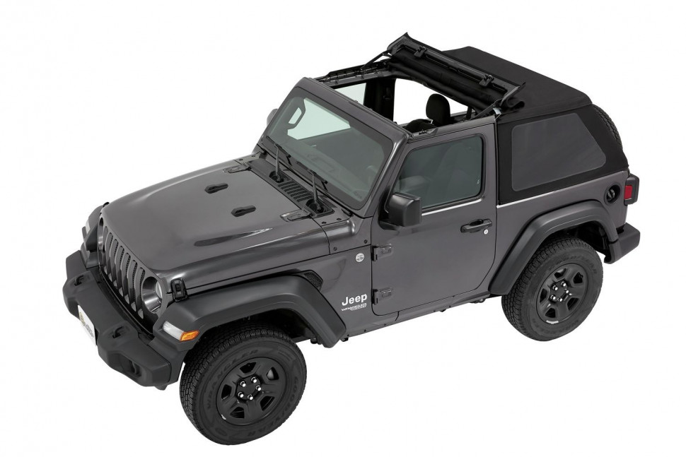 Bestop 5686217 Trektop Soft Top Jeep Wrangler JL 18-22 2 Door (Black Twill)