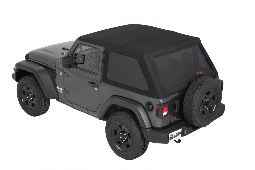 Bestop 5686217 Trektop Soft Top Jeep Wrangler JL 18-22 2 Door (Black Twill)