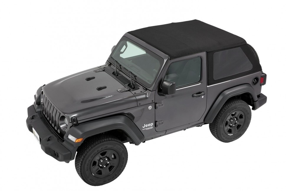 Bestop 5686217 Trektop Soft Top Jeep Wrangler JL 18-22 2 Door (Black Twill)