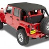Bestop 5259435 Header Safari Bikini Jeep Wrangler JK 10-17 4 Door (Black Diamond)