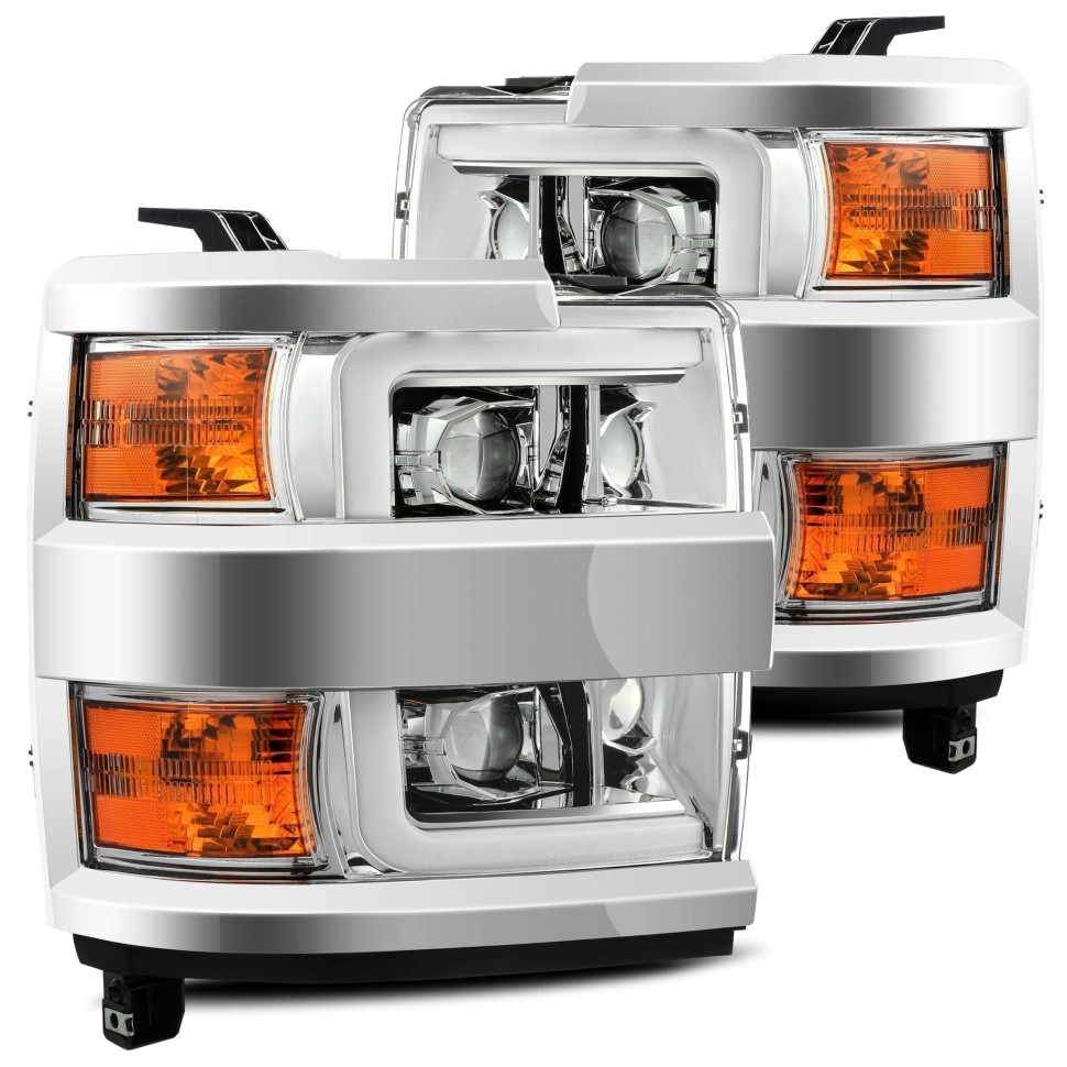 Комплект передних Led фар Chevrolet Silverado 2500/3500 15-19 LUXX-Series AlphaRex 880099