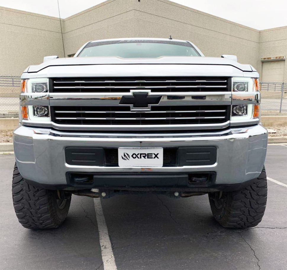 Комплект передних Led фар Chevrolet Silverado 2500/3500 15-19 LUXX-Series AlphaRex 880099