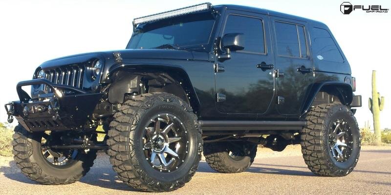 Fuel Off Road D23822407347 Rampage Wheel Matte Gun Metal Black Lip 22x14 -70