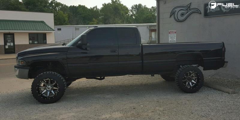 Fuel Off Road D23822407347 Rampage Wheel Matte Gun Metal Black Lip 22x14 -70