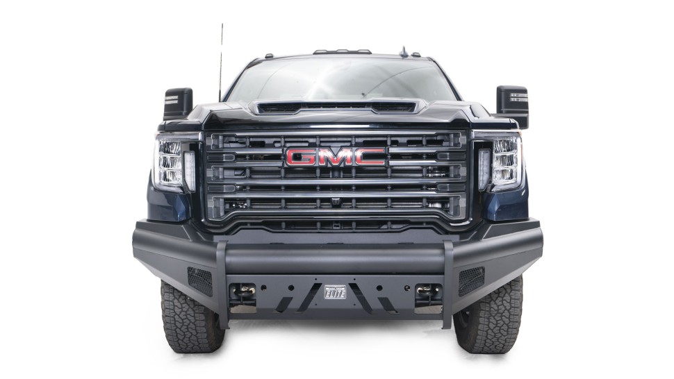 Передний бампер Black Steel Elite GMC Sierra 2500/3500 15-19 Fab Fours GM14-Q3161-1