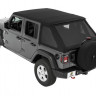 Bestop 5686335 Trektop Soft Top Jeep Wrangler JL 18-22 4 Door (Black Diamond)