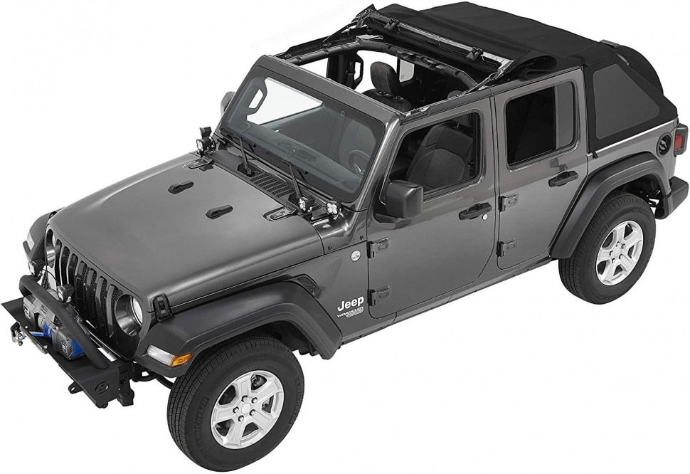 М`який дах софт Топ Jeep Wrangler JL 18-22 4 Door (Black Diamond) Trektop Bestop 5686335