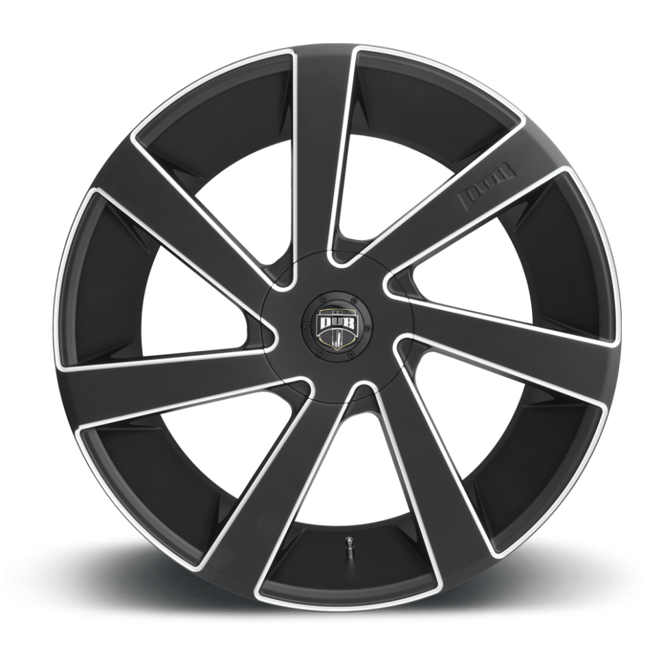 DUB Wheels S133229506+15 Directa S133 Wheel Matte Black Milled 22x9.5 +15