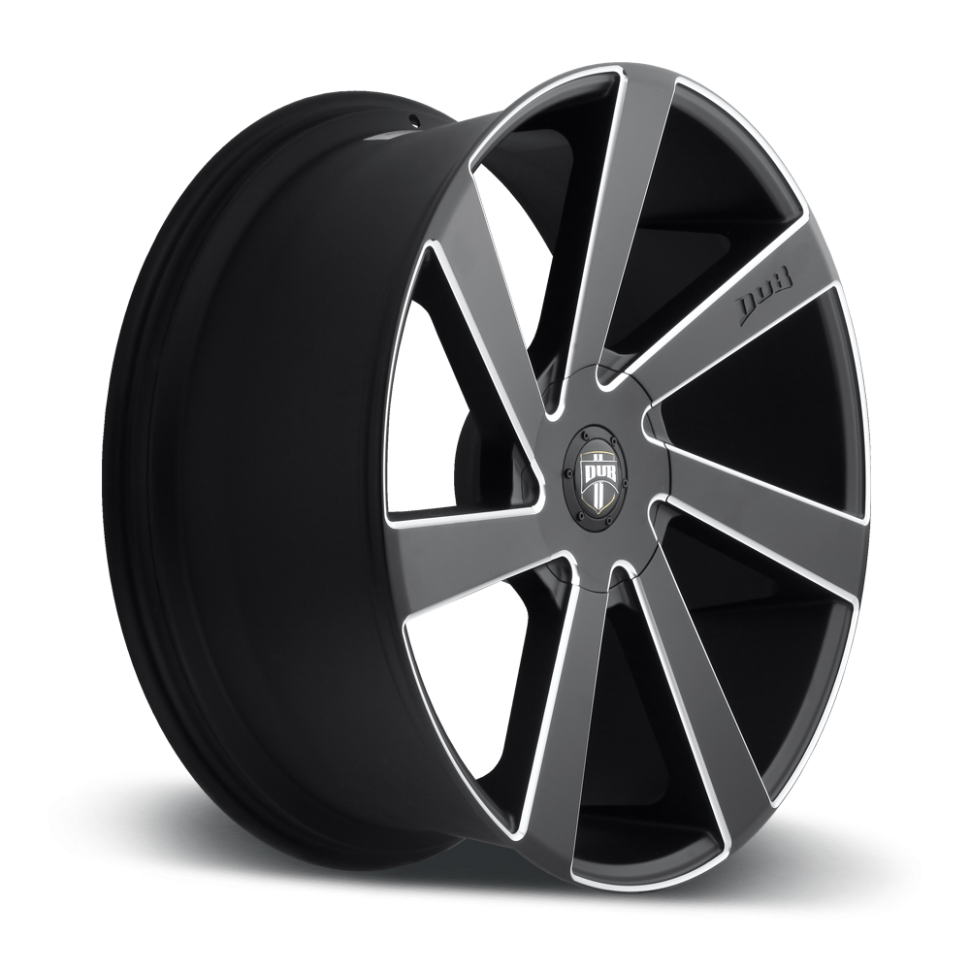 DUB Wheels S133229506+15 Directa S133 Wheel Matte Black Milled 22x9.5 +15