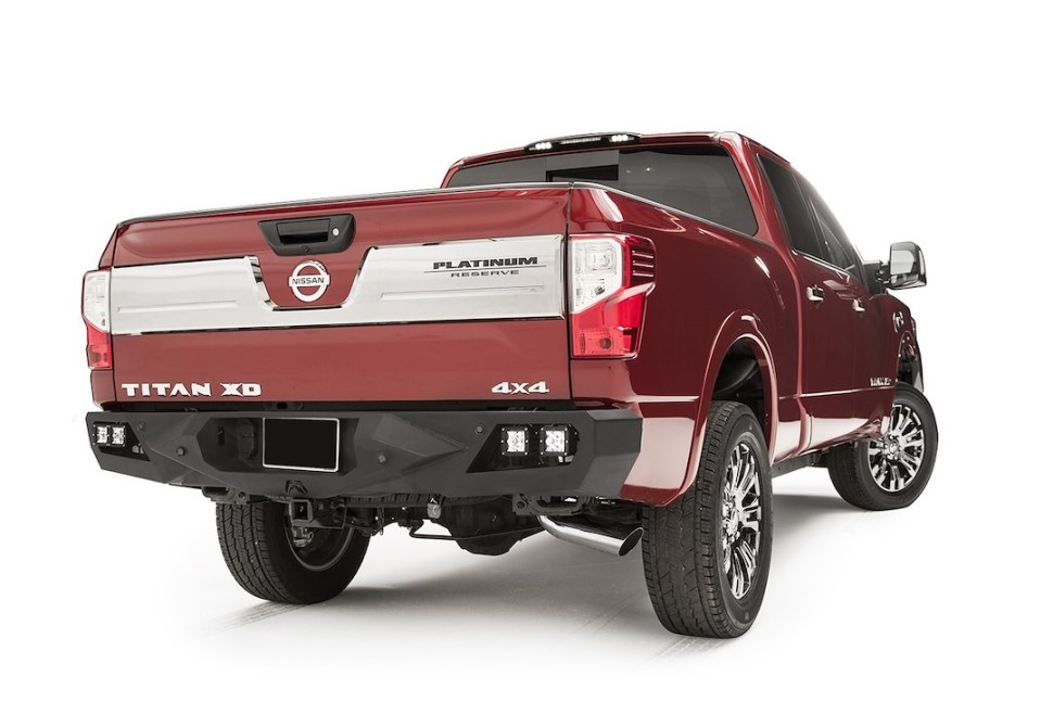 Задний бампер Nissan Titan XD/Titan/Toyota Tundra 16-24 Vengeance Fab Fours NT16-E3751-1