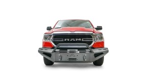 Передний бампер под лебёдку Dodge Ram 1500 19-26 Red Steel Fab Fours DR19-RS4262-1