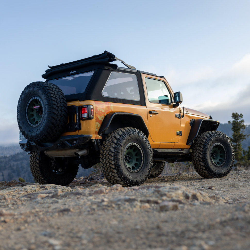 Bestop 5493017 Trektop Glide Soft Top Premium Black Twill Jeep Wrangler JL 18-26 2 Door