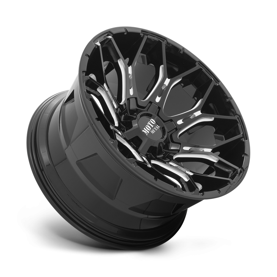 Колесный диск Moto Metal Sniper Gloss Black Milled 22x12 ET-44 MO80822235344N