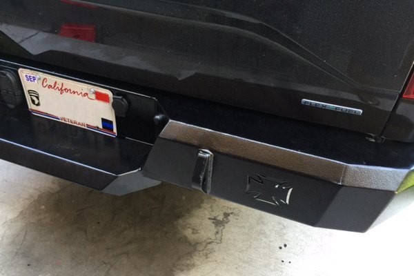 Задній бампер Iron Cross Heavy Duty Series Чорний глянець Ford F-150