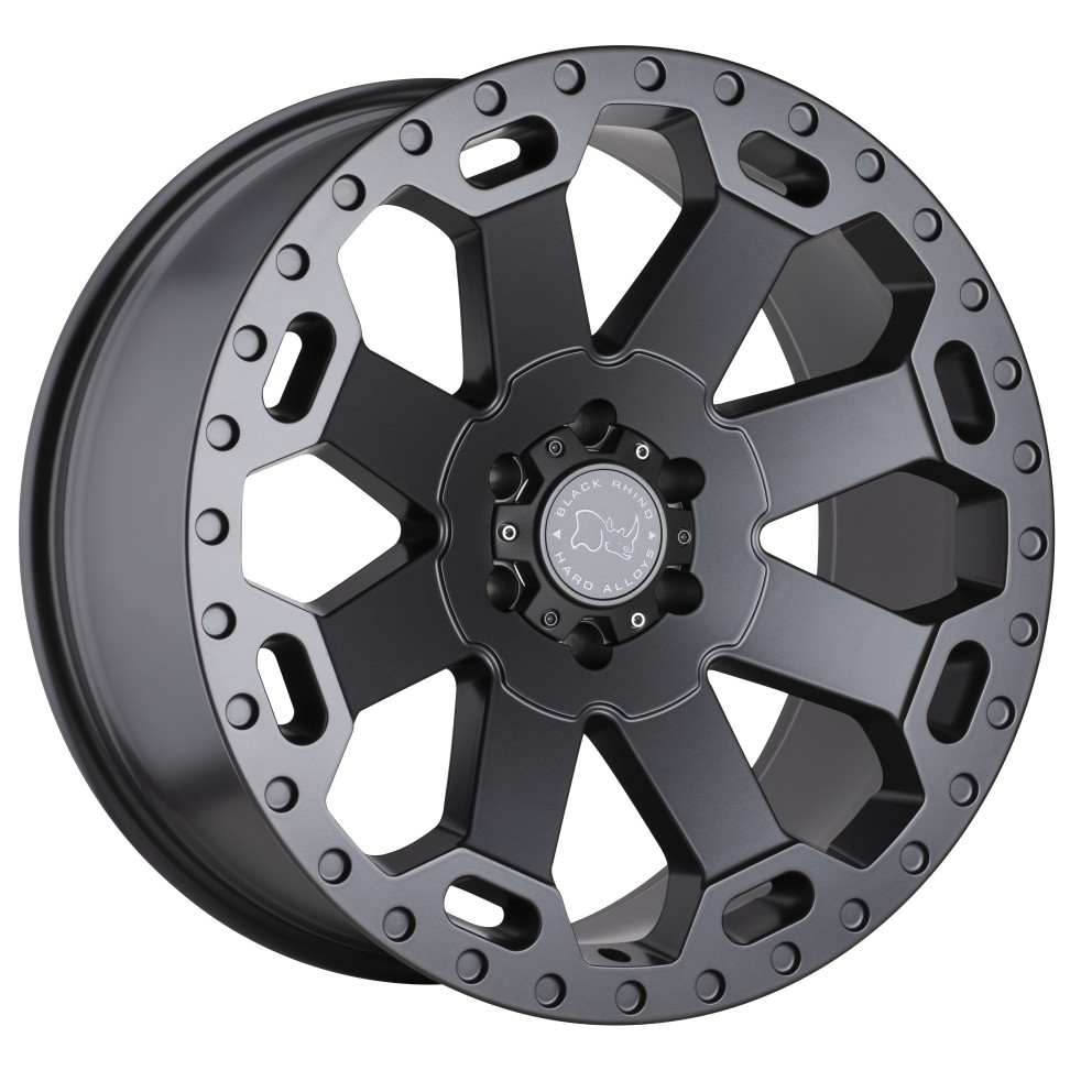 Black Rhino 1890WAR-25127G71 Warlord Wheel Matte Gunmetal 18x9 -12