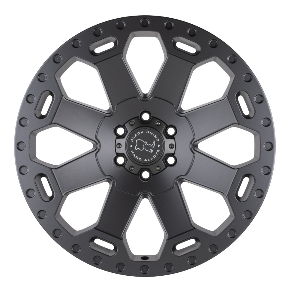 Black Rhino 1890WAR-25127G71 Warlord Wheel Matte Gunmetal 18x9 -12