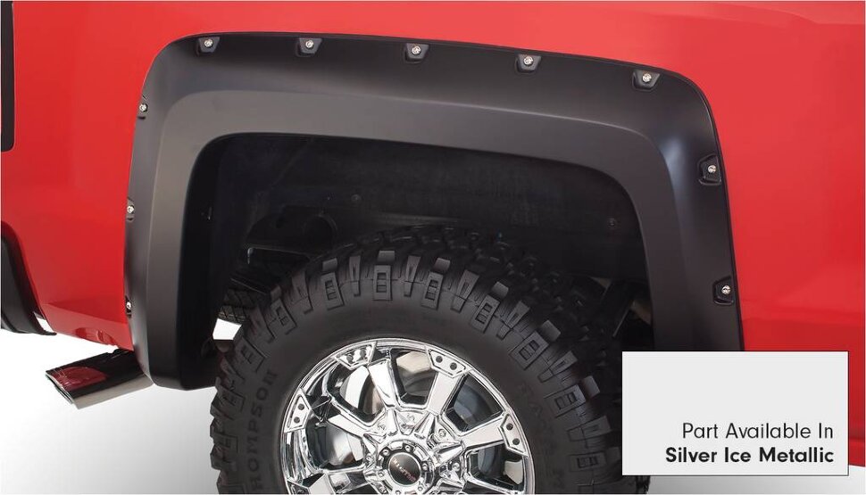 Bushwacker 40927-54 Pocket Painted Fender Flares Set 4 PC Chevrolet Silverado 1500 19-22