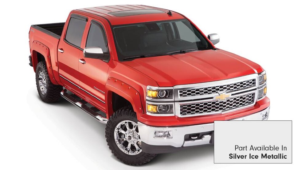 Bushwacker 40927-54 Pocket Painted Fender Flares Set 4 PC Chevrolet Silverado 1500 19-22