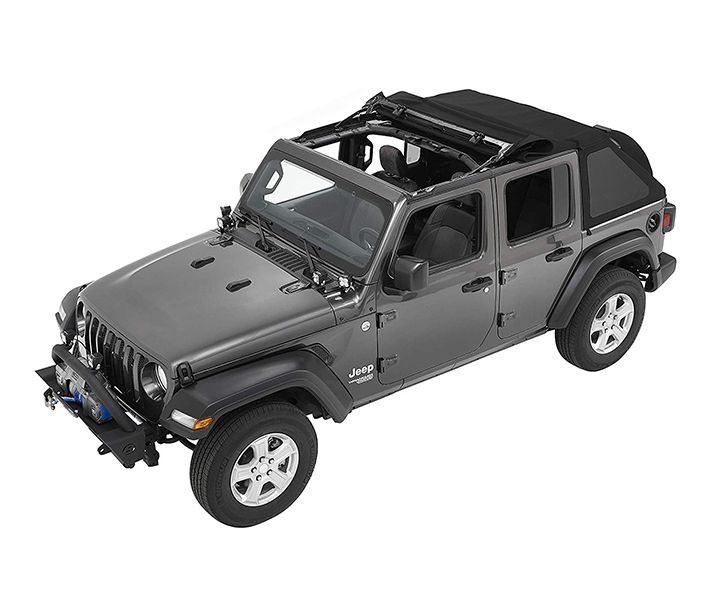 М`який дах софт Топ Jeep Wrangler JL 18-22 4 Door (Black Twill) Trektop Bestop 5686317