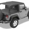 Bestop 5258535 Header Safari Bikini Jeep Wrangler JK 07-09 2 Door (Black Diamond)