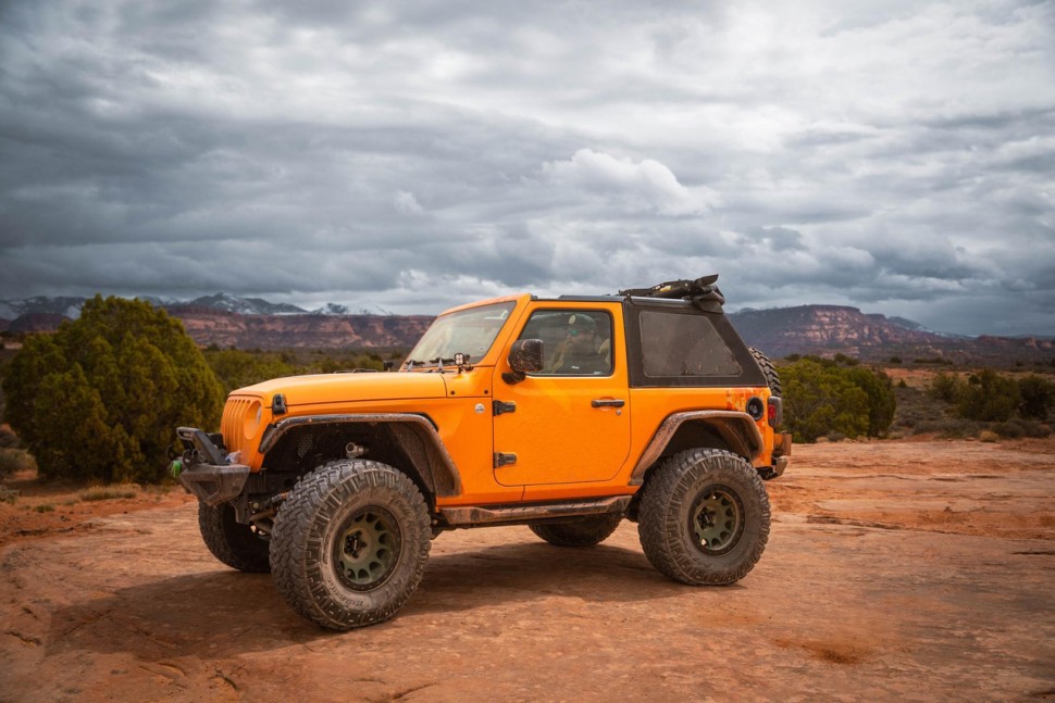 М’який дах Trektop Glide Soft Top Black Diamond Jeep Wrangler JL 18-26 2 Door Bestop 5493035