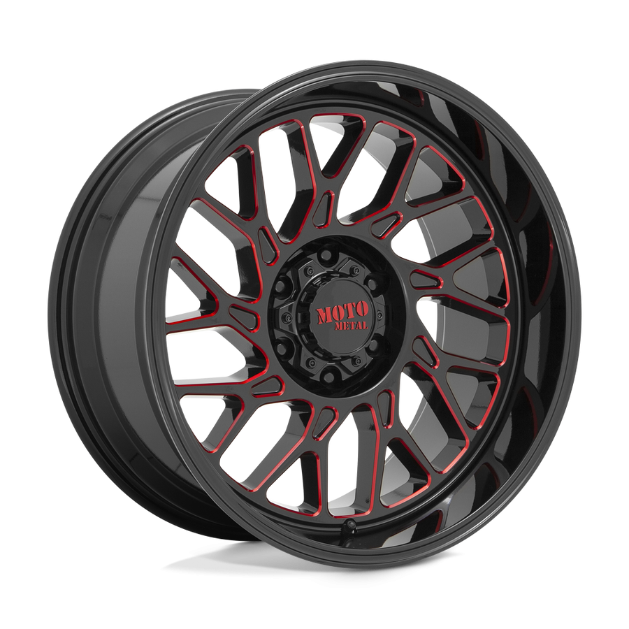 Колесный диск Moto Metal MO805 Gloss Black Milled W/Red Tint 20x10 ET-18 MO80521063918N