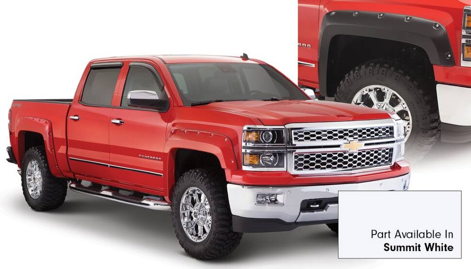 Bushwacker 40927-14 Pocket Painted Fender Flares Set 4 PC Chevrolet Silverado 1500 19-22