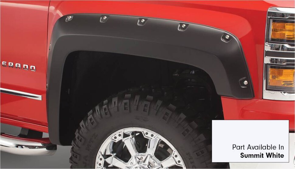 Bushwacker 40927-14 Pocket Painted Fender Flares Set 4 PC Chevrolet Silverado 1500 19-22