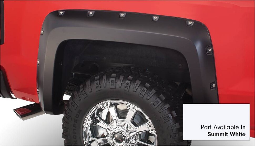 Bushwacker 40927-14 Pocket Painted Fender Flares Set 4 PC Chevrolet Silverado 1500 19-22