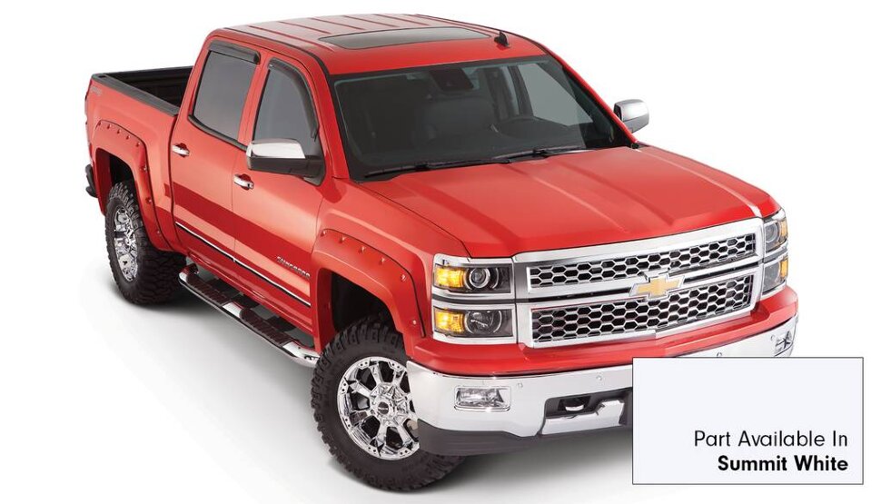 Bushwacker 40927-14 Pocket Painted Fender Flares Set 4 PC Chevrolet Silverado 1500 19-22