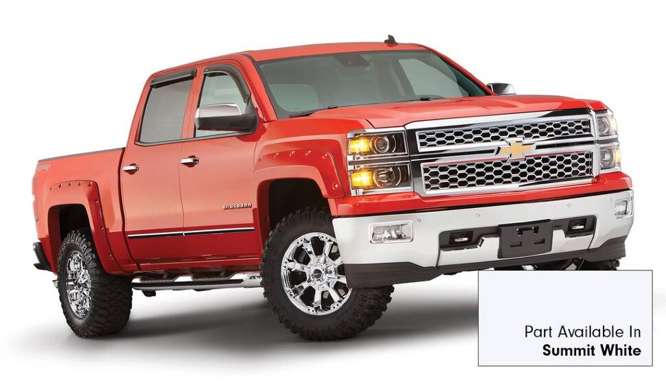 Bushwacker 40927-14 Pocket Painted Fender Flares Set 4 PC Chevrolet Silverado 1500 19-22