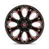 Колесный диск Fuel Off Road Assault Matte Black Milled With Red Tint 20x10 ET-18 D78720001747