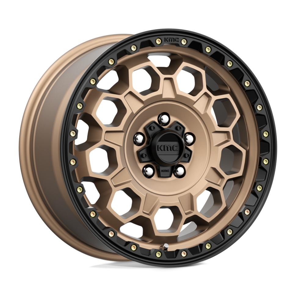 KMC Wheels KM54578045638 Trek Wheel Matte Bronze W/Black Lip 17x8 +38