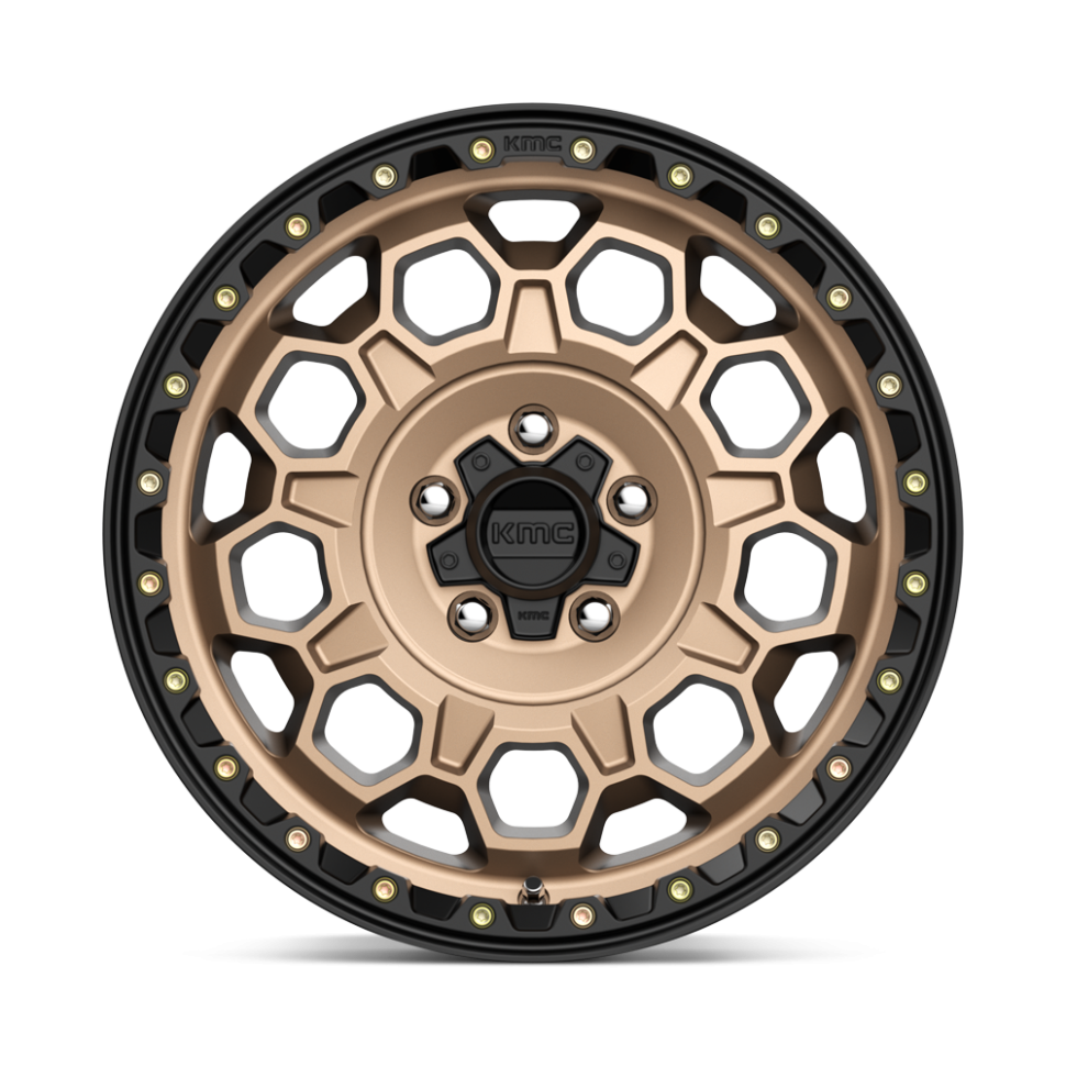 KMC Wheels KM54578045638 Trek Wheel Matte Bronze W/Black Lip 17x8 +38
