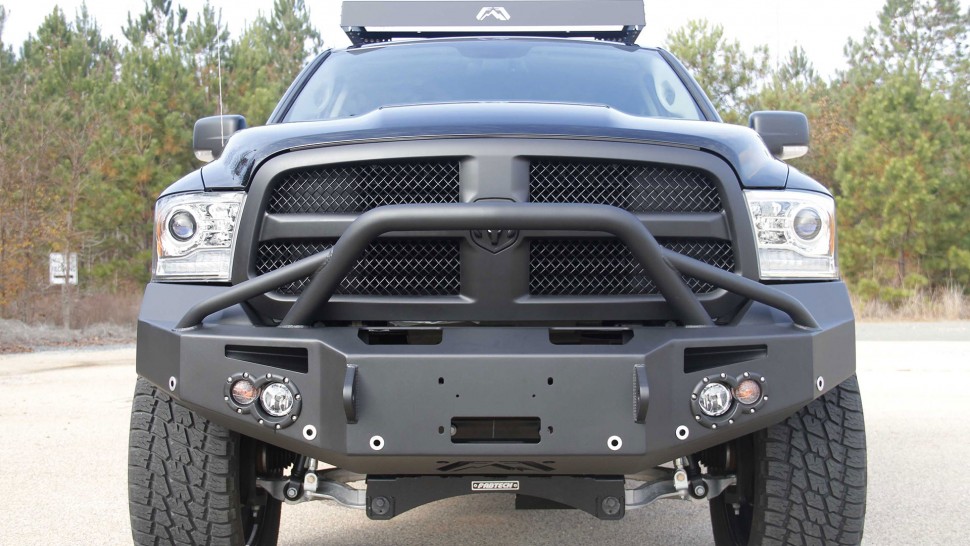 Fab Fours DR13-H2950-1 Premium Front Bumper With Full Guard Dodge Ram 1500 13-18