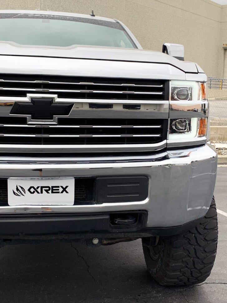 Комплект передних галогеновых фар Chevrolet Silverado 2500/3500 15-19 PRO-Series AlphaRex 880226