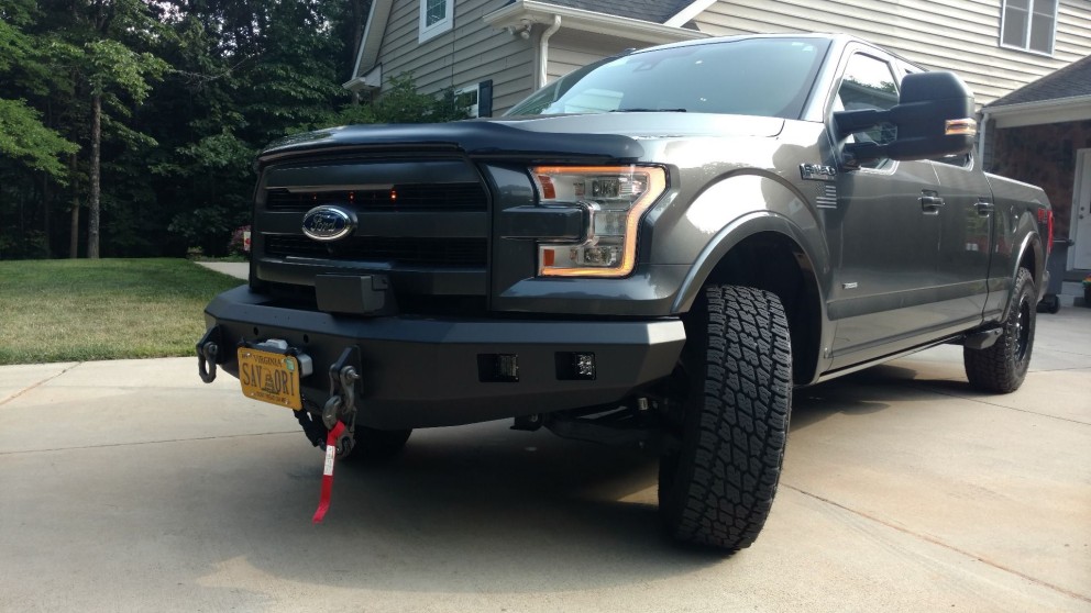 Road Armor Stealth Series Front Winch Bumper Ford F-150 15-17 (615R0B)