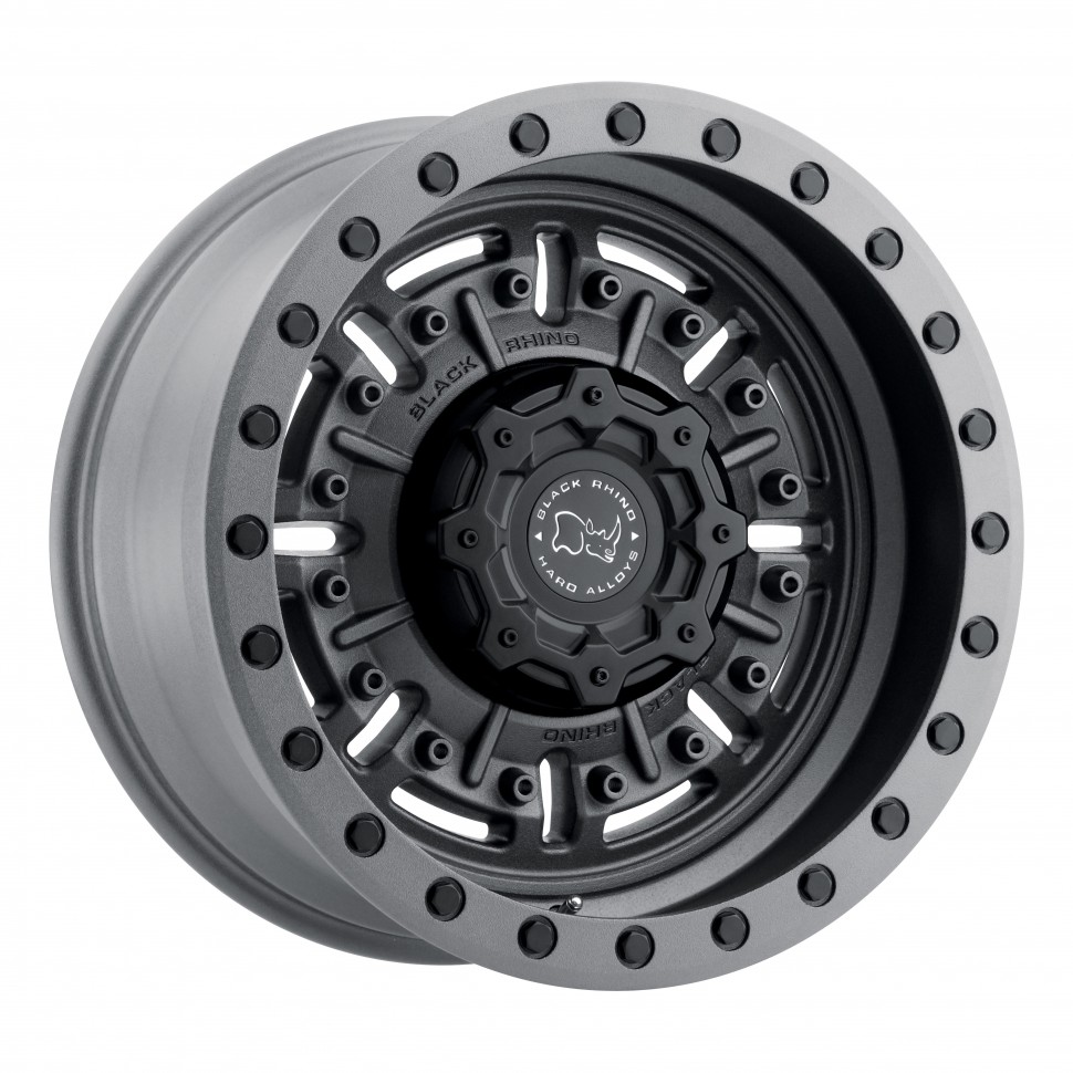 Black Rhino 1785ABR006120G67 Abrams Wheel Textured Matte Gunmetal 17x8.5