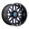 Колесный диск XD Wheels Grenade Satin Black Milled W/Blue Tinted Clear Coat 20x10 ET-24 XD82021087924NBC