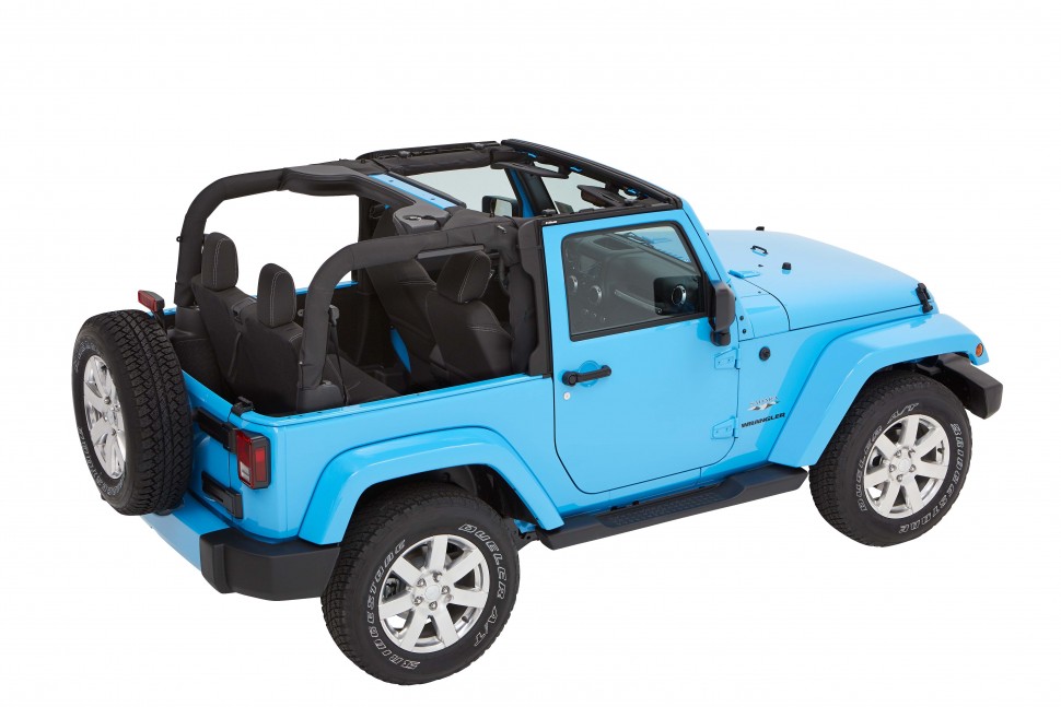 Bestop 5685235 Trektop Soft Top Jeep Wrangler JK 07-18 2 Door (Black Diamond)