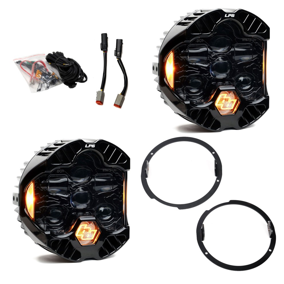 Комплект передних Led фар Jeep Wrangler JK 07-18 DOT LP6 Baja Designs 44-8311