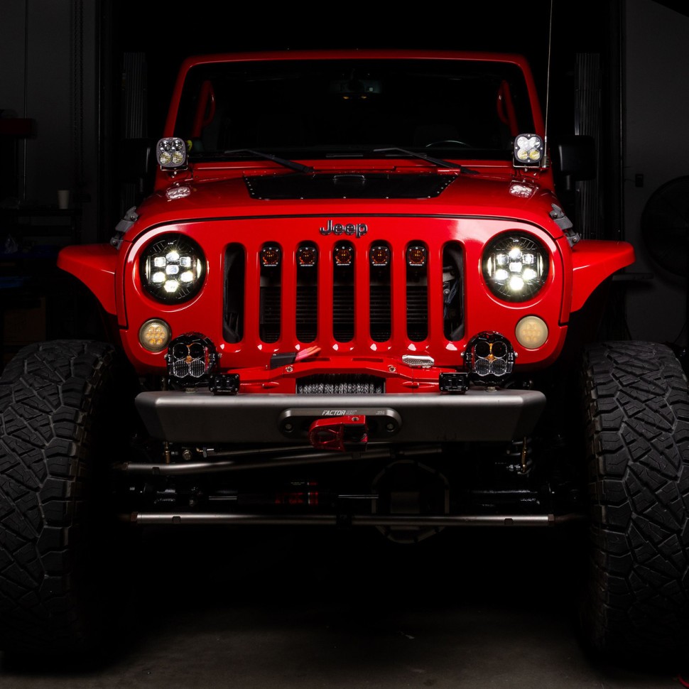 Комплект передних Led фар Jeep Wrangler JK 07-18 DOT LP6 Baja Designs 44-8311