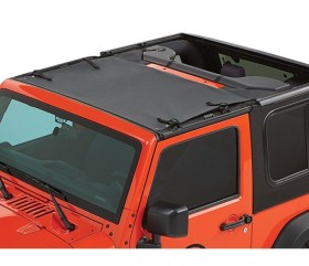 Sun Targa Style Bikini Top Black Diamond Jeep Wrangler JK 07-18 Bestop 5240035